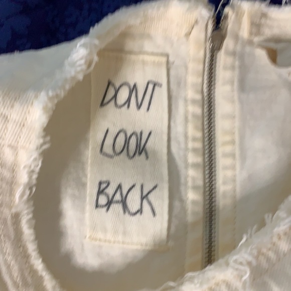 Zara trafaluc size small ivory zip back fringe cute! - Picture 3 of 5